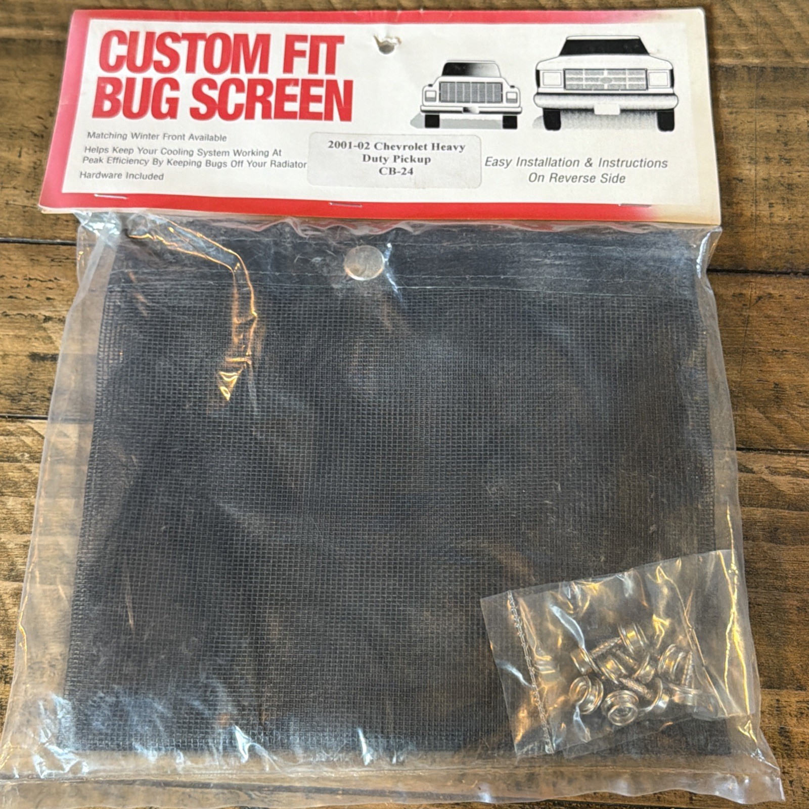 Vintage Lund International Mesh Bug Screen Grille Cover 2001-02 Chevy Silverado Vintage Lund International Mesh Bug Screen Grille Cover 2001-02 Chevy Silverado