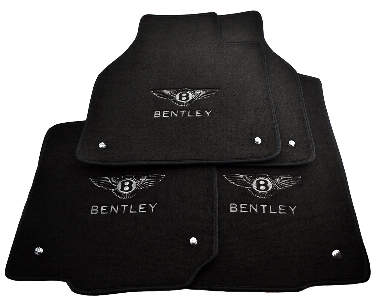 Floor Mats For Bentley Flying Spur Tailored Black Carpets With Bentley Emblem