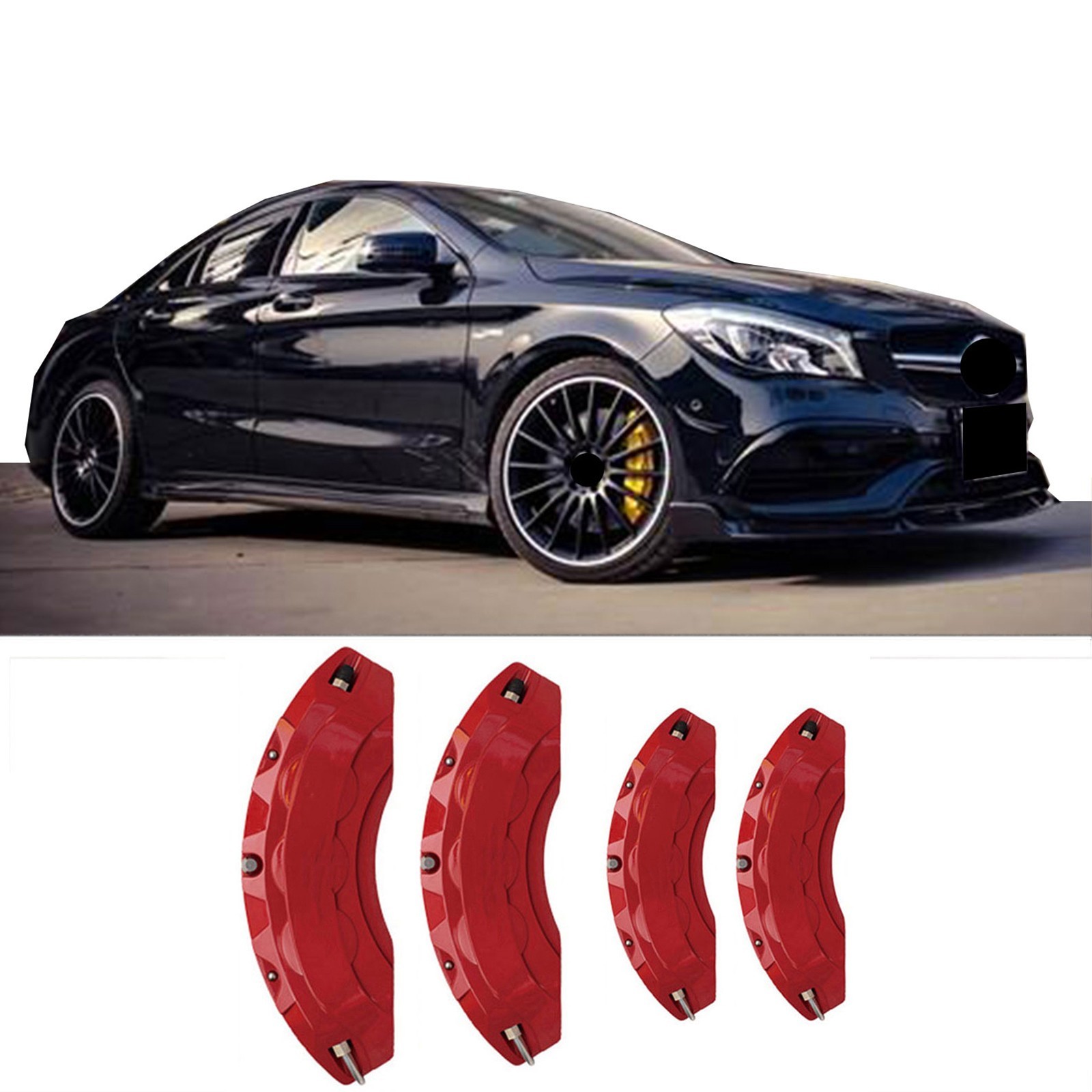4pcs Aluminum Car Brake Caliper Cover for MERCEDES BENZ CLA Accessories