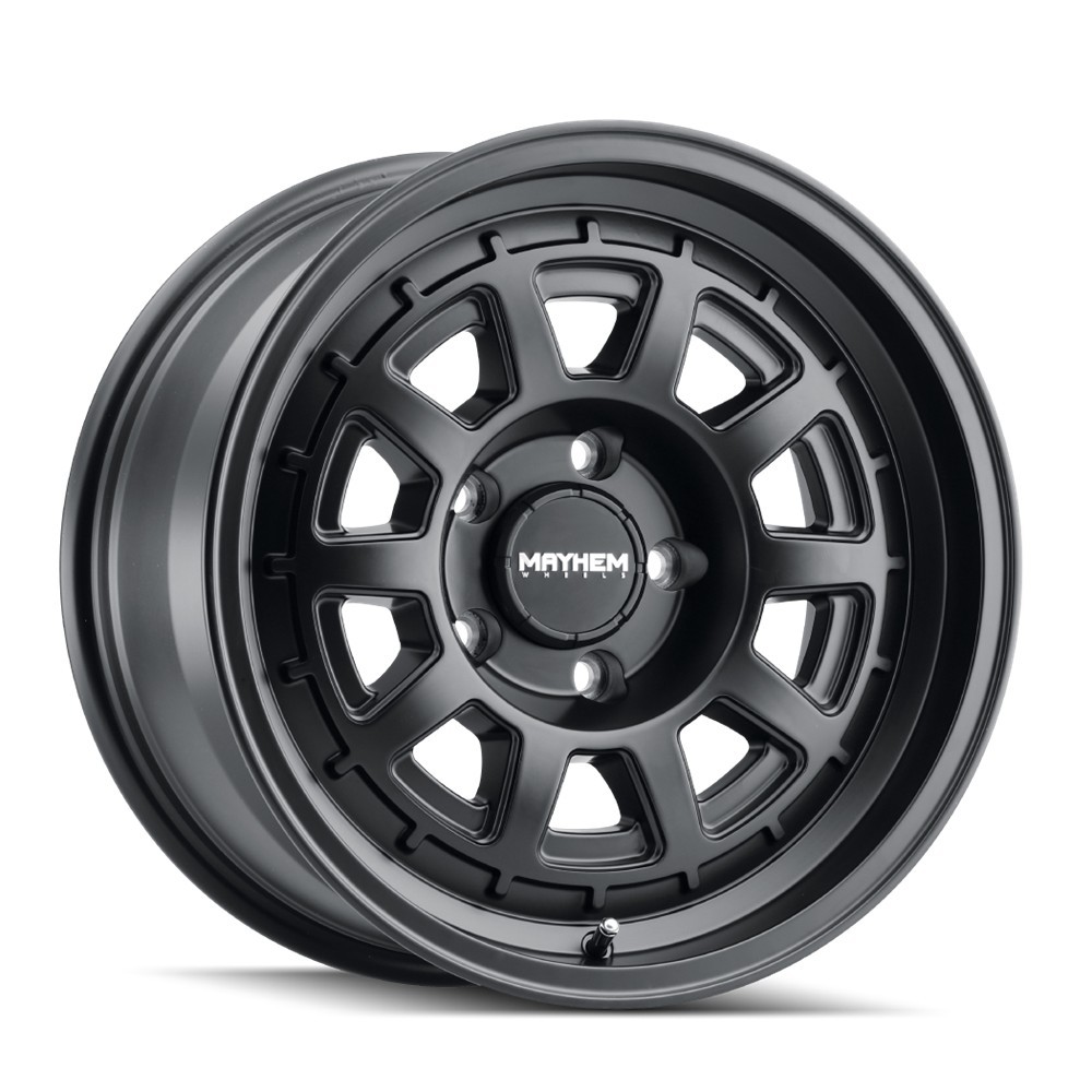 18x9 Mayhem 8303 Voyager Matte Black Wheel 8x6.5 (0mm)
