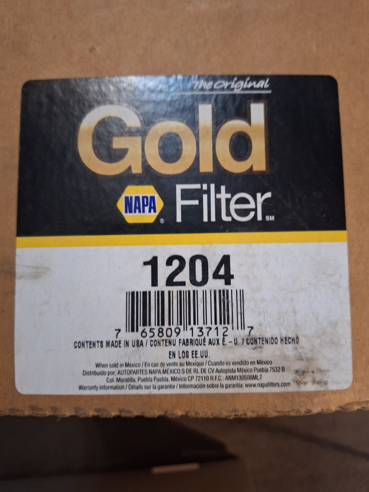 Napa Gold Industrial Hydraulic Oil Filter 1204 Napa Gold Industrial Hydraulic Oil Filter 1204