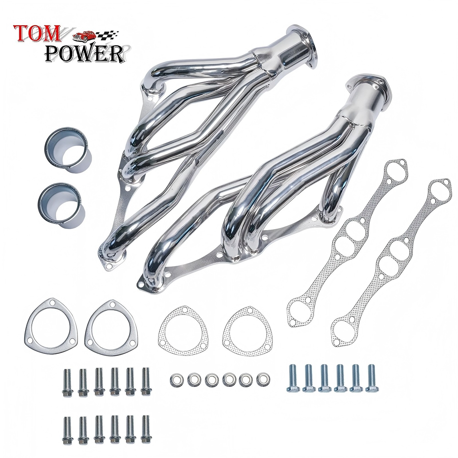 Ceramic Coated-Headers For SB Chevy 67-81 A/F/G V8 262 265 283 305 327 350 400