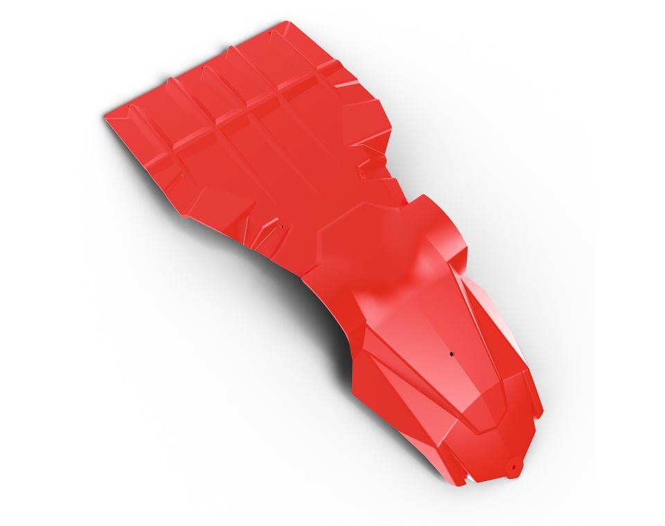 Polaris AXYS Ultimate Skid Plate, Red 2880383-293