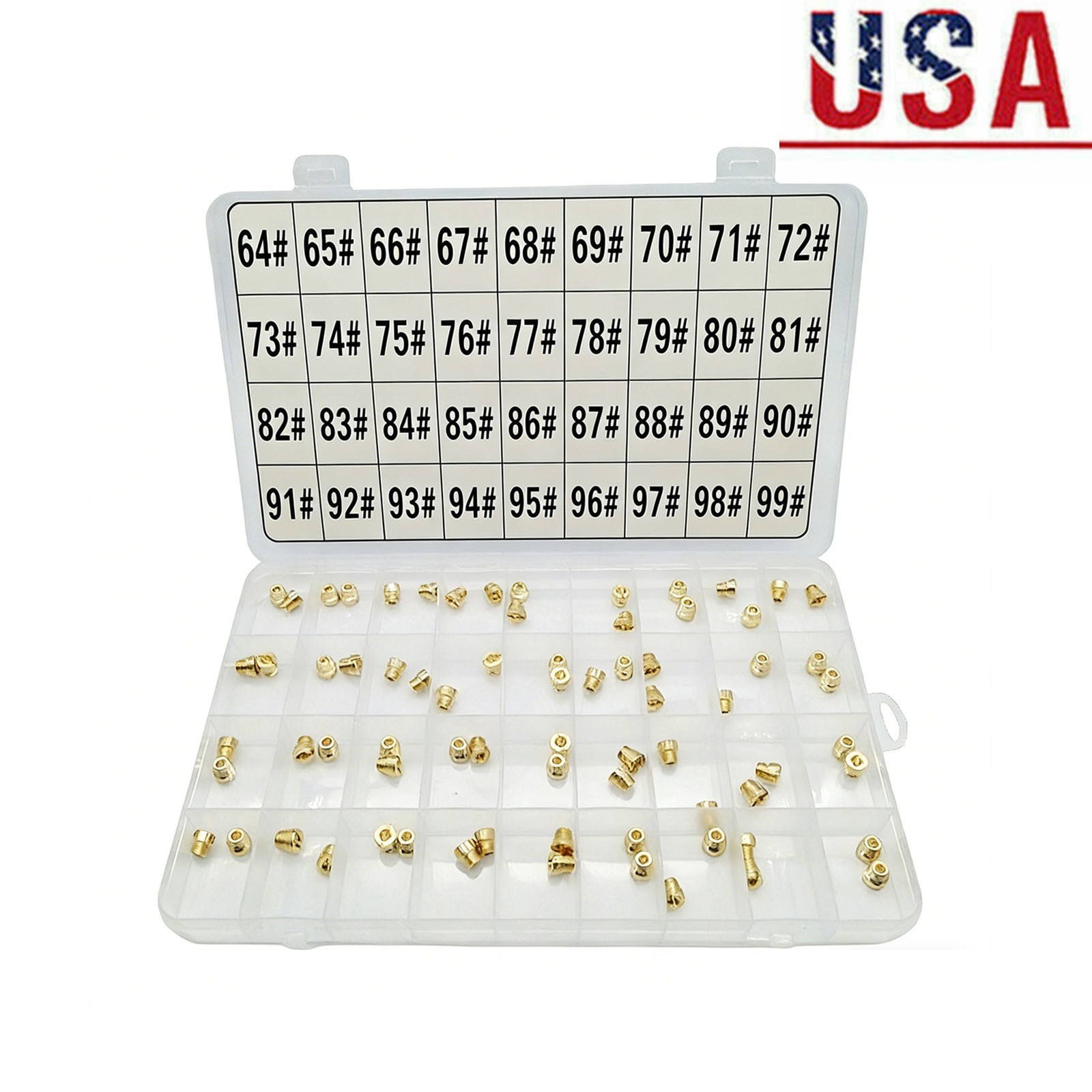 Holley 36-181 Jet Kit Assortment #64-99, Main Jets Kit for 4150/4160 & 230 Carb Holley 36-181 Jet Kit Assortment #64-99, Main Jets Kit for 4150/4160 & 230 Carb
