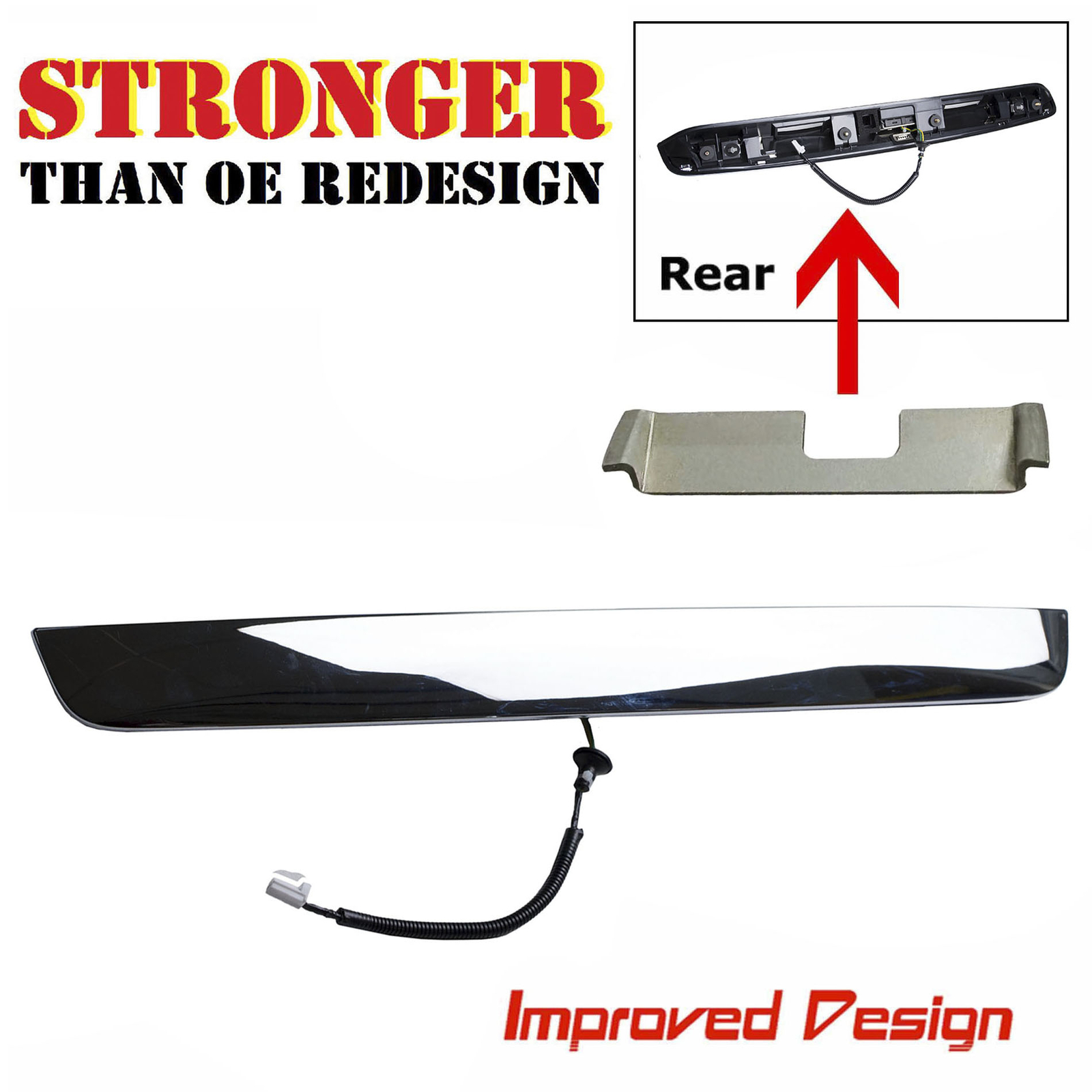 For 13-19 Nissan Pathfinder Tailgate Liftgate Handle Chrome W/ Trunk Button