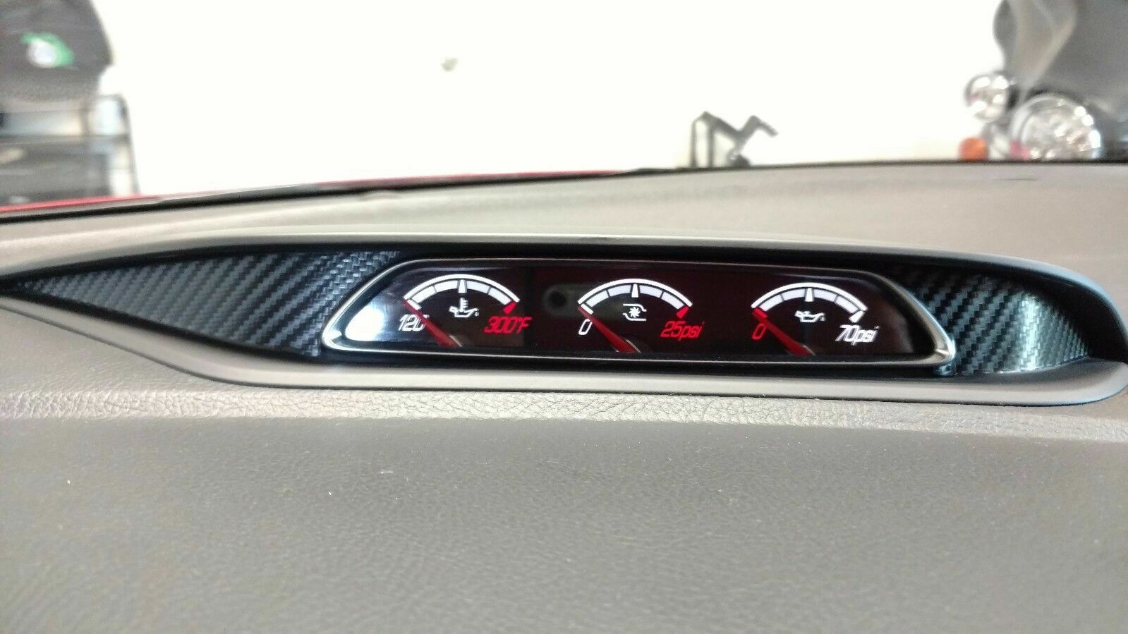 Focus ST & RS Gauge Pod Carbon Fiber Insert 2013 through 2018. NEW LOWER PRICE