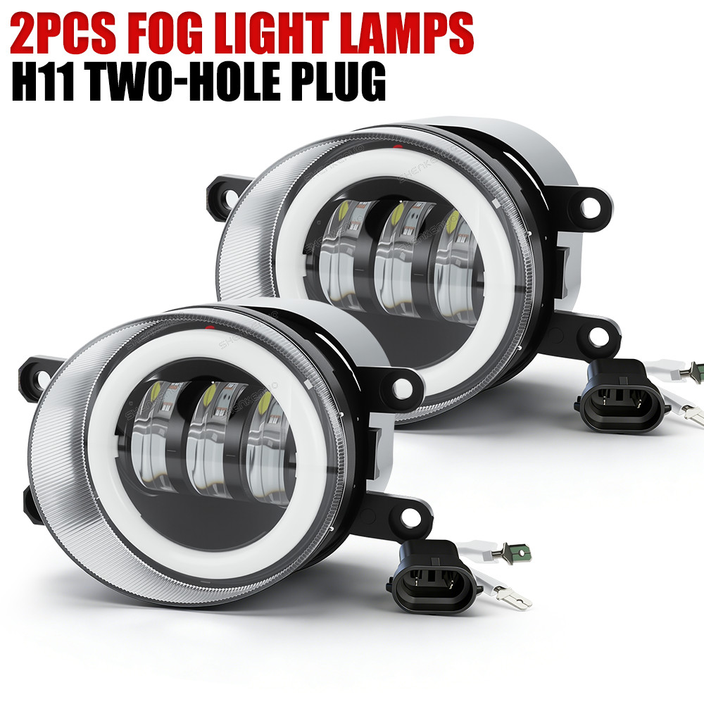 Par de faros antiniebla For Toyota Tacoma 12-2015 Izquierda+Derecha White/Yellow
