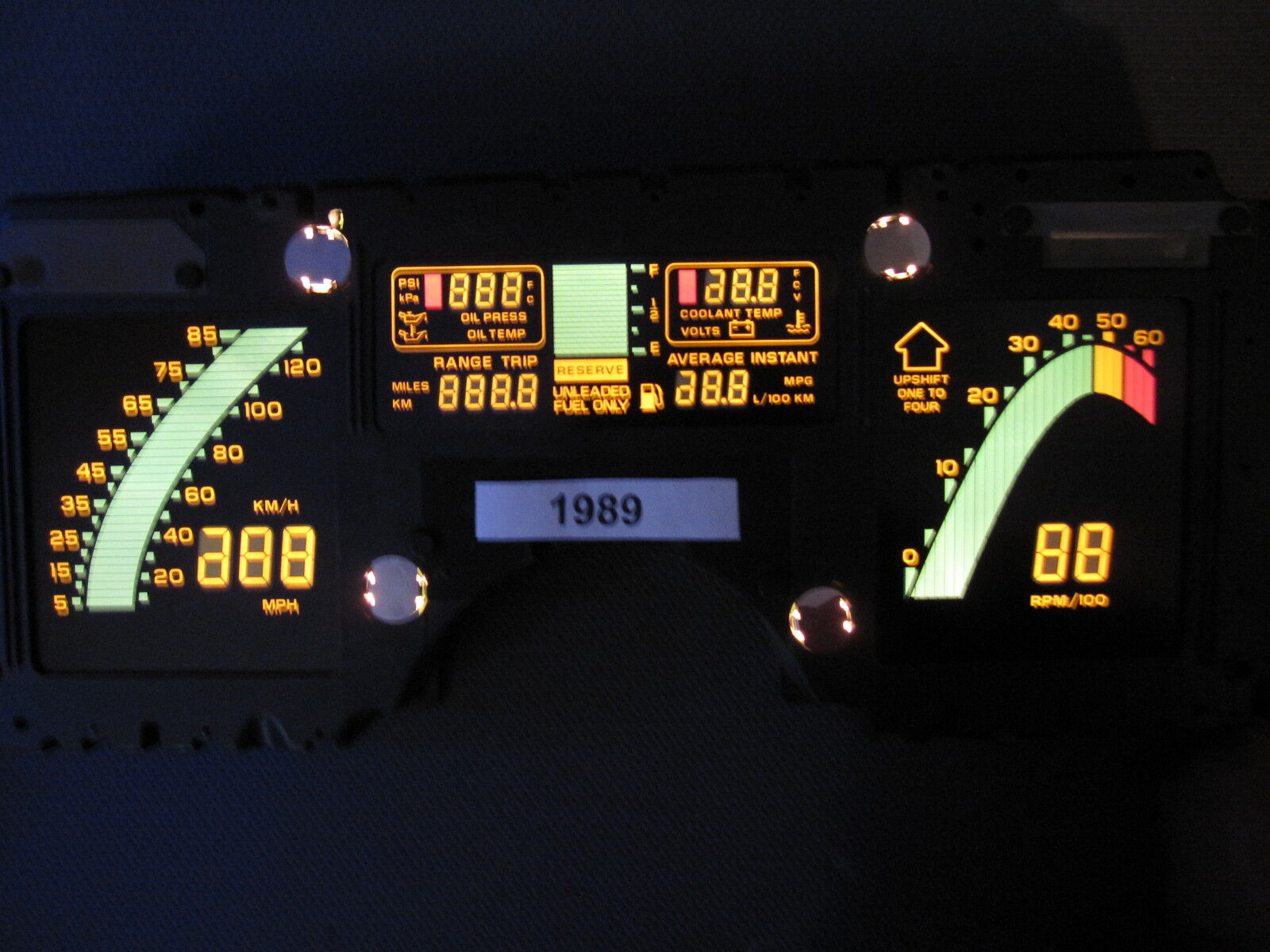 1989 Corvette  dash speedometer instrument cluster Rebuilt 85 86 87 88