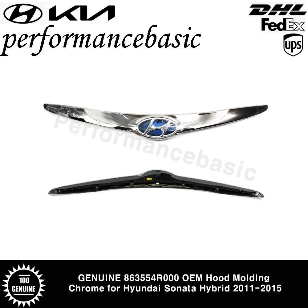 GENUINE 863554R501 OEM Hood Molding Chrome for Hyundai Sonata Hybrid 2011-2015