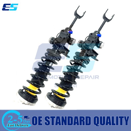 2x Front Shock Absorbers Struts Assys EDC Fit BMW F01 F02 F07 550i 750i 07-15