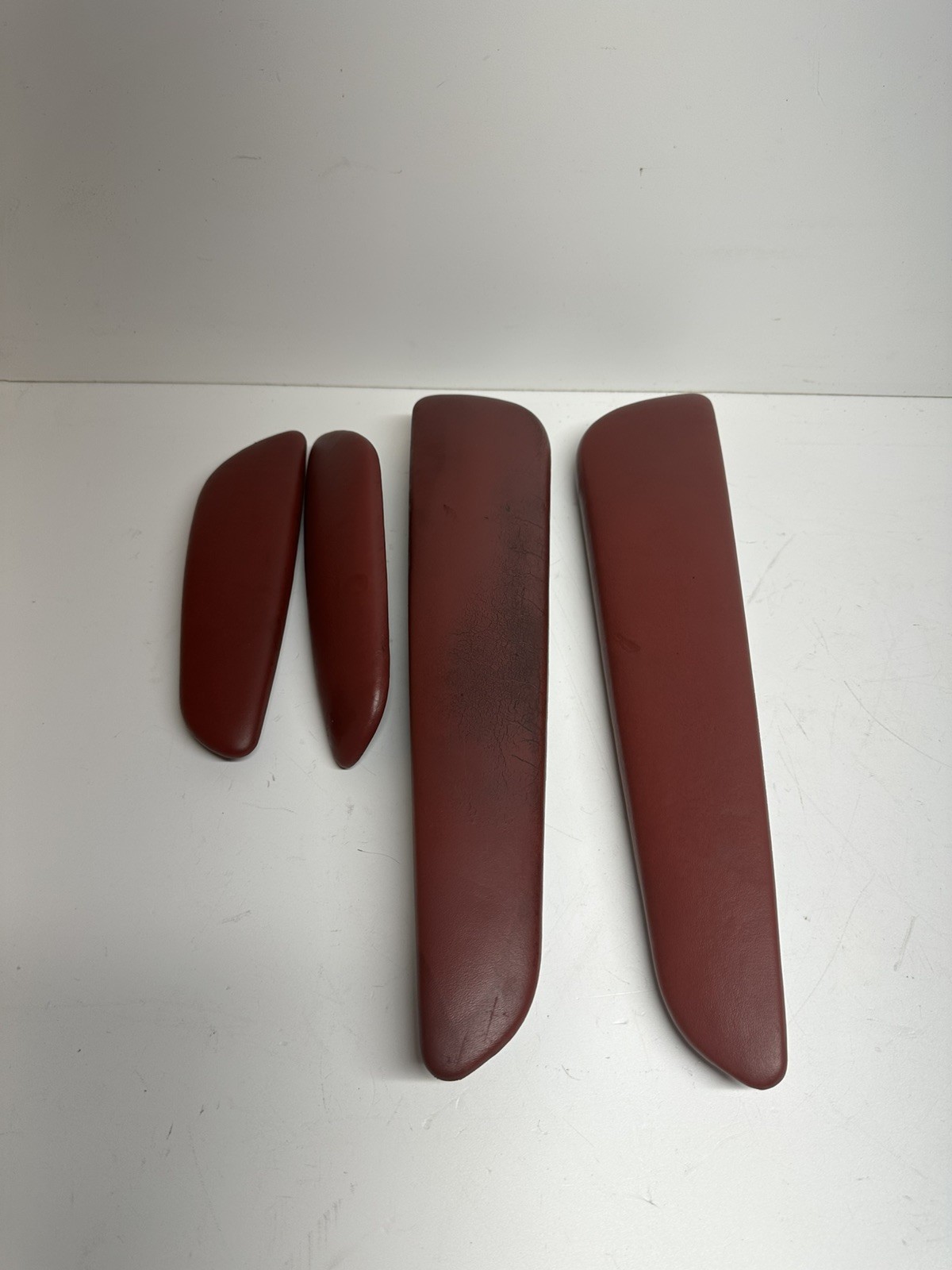 01-06 BMW E46 M3 Convertible Door Upper Arm Rest Armrest Pads Imola Red *Notes* 01-06 BMW E46 M3 Convertible Door Upper Arm Rest Armrest Pads Imola Red *Notes*