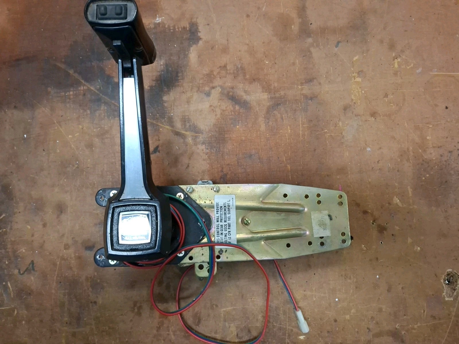 Mercruiser Mercury Morse US Marine Shift Control with Trim Switch OMC Mercruiser Mercury Morse US Marine Shift Control with Trim Switch OMC