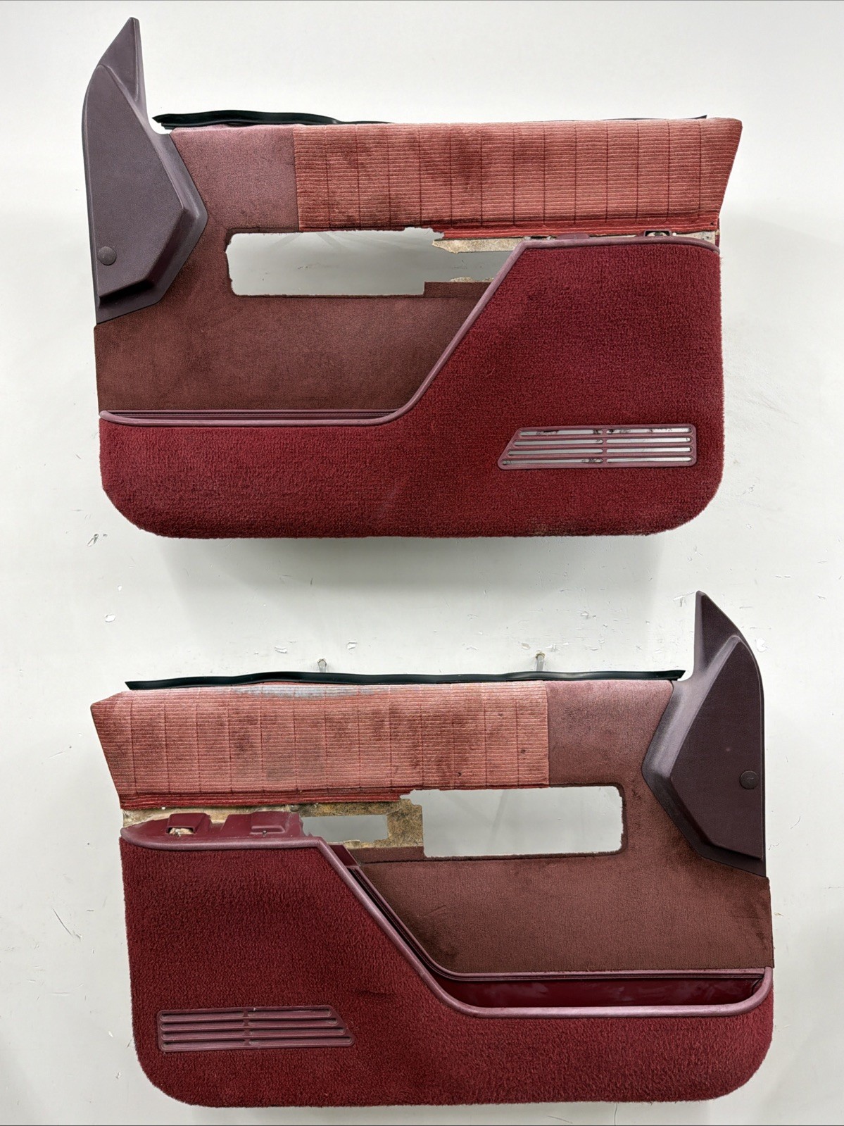 88-94 Chevy Silverado GMC Sierra Set Of Front Power Door Panels OEM Red