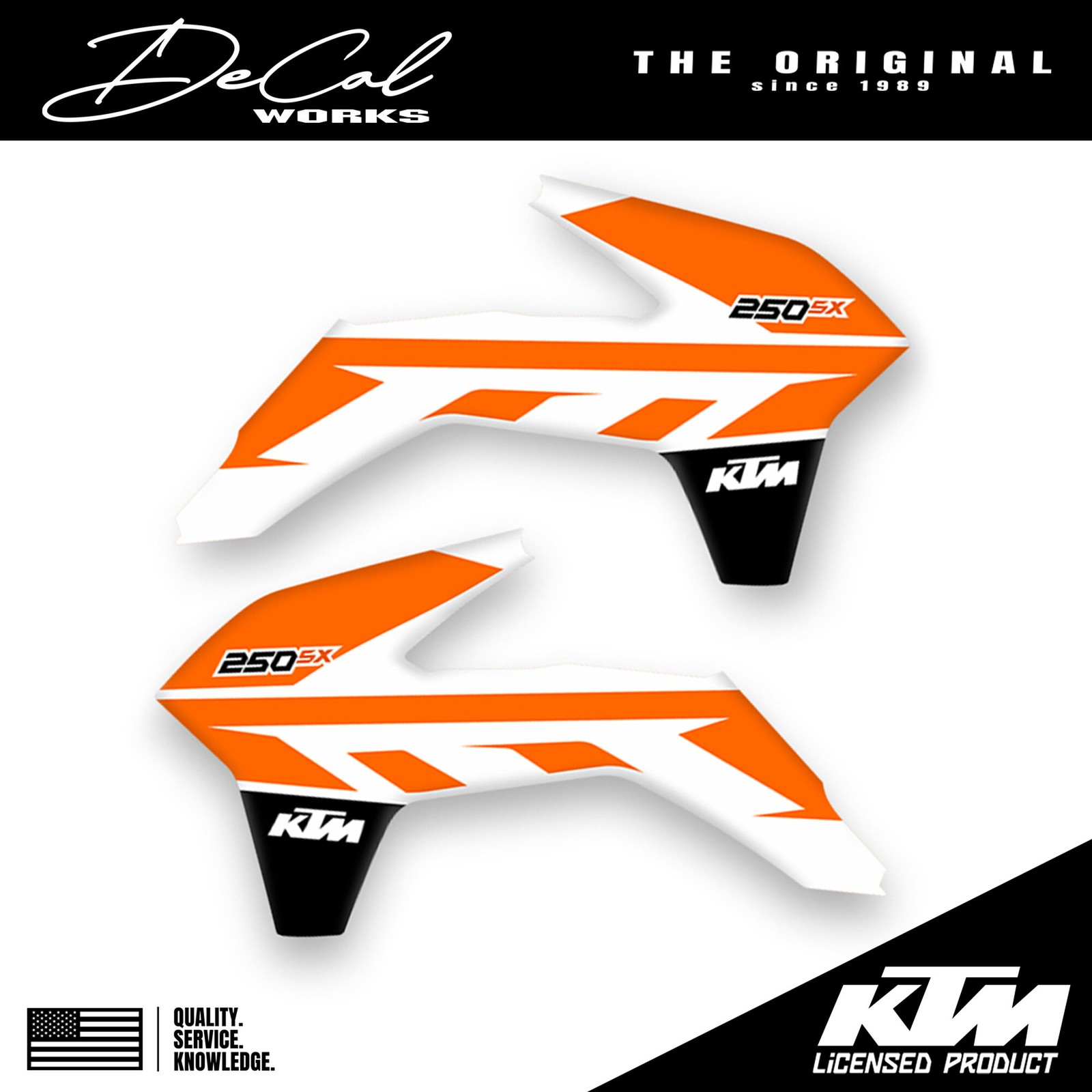 Officially Licensed KTM 250 SX Design Replica Rad Shroud Graphics Kit