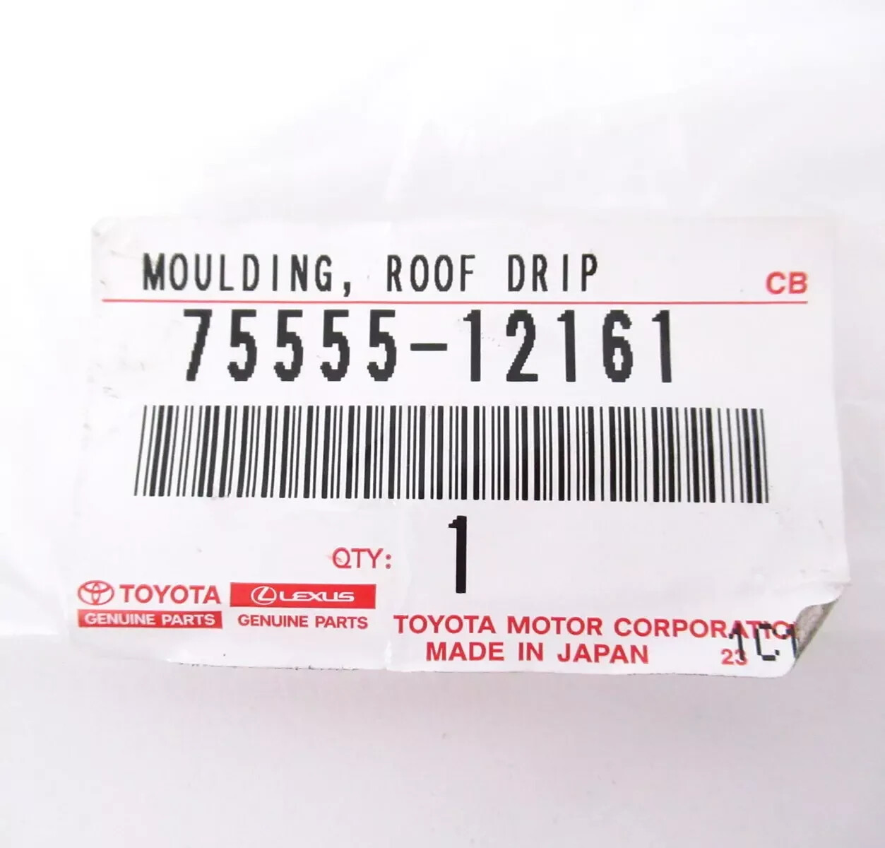 Genuine OEM 08-15 Scion xB Center RIGHT Roof Drip Side Trim Moulding 75555-12161 Genuine OEM 08-15 Scion xB Center RIGHT Roof Drip Side Trim Moulding 75555-12161