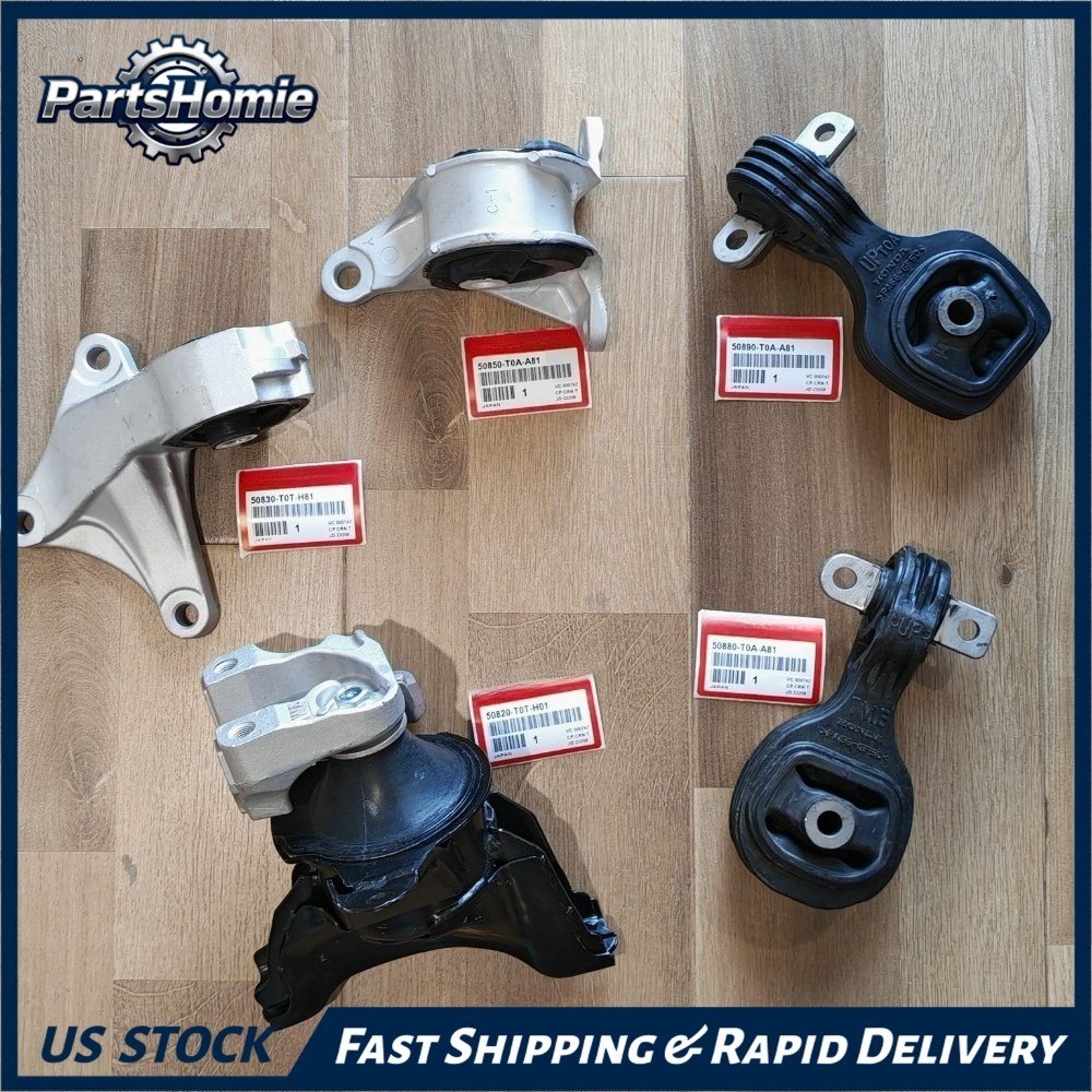 OEM 5Pcs Engine Motor & Transmission Mount Set for 2012-2015 Honda CR-V 2.4L L4