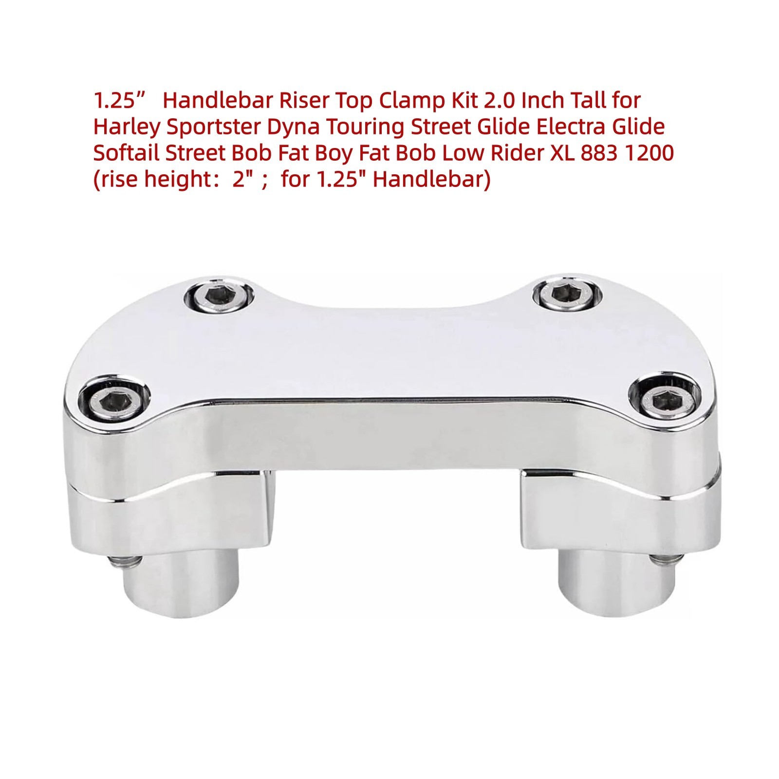 1.25” Handlebar Riser/Top Clamp Kit 2.0