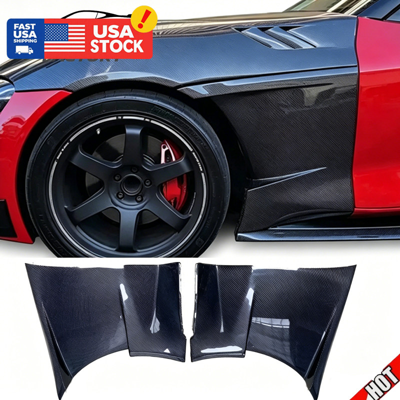 For 19-23 Supra A90 A91 21-24 Real Carbon Fiber Creations EVS Front Fenders 