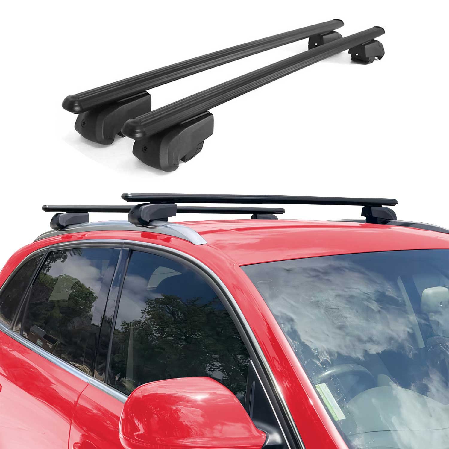 MASERATI LEVANTE 2017-2023 Roof Racks Boldbar V2 Black 2Pcs