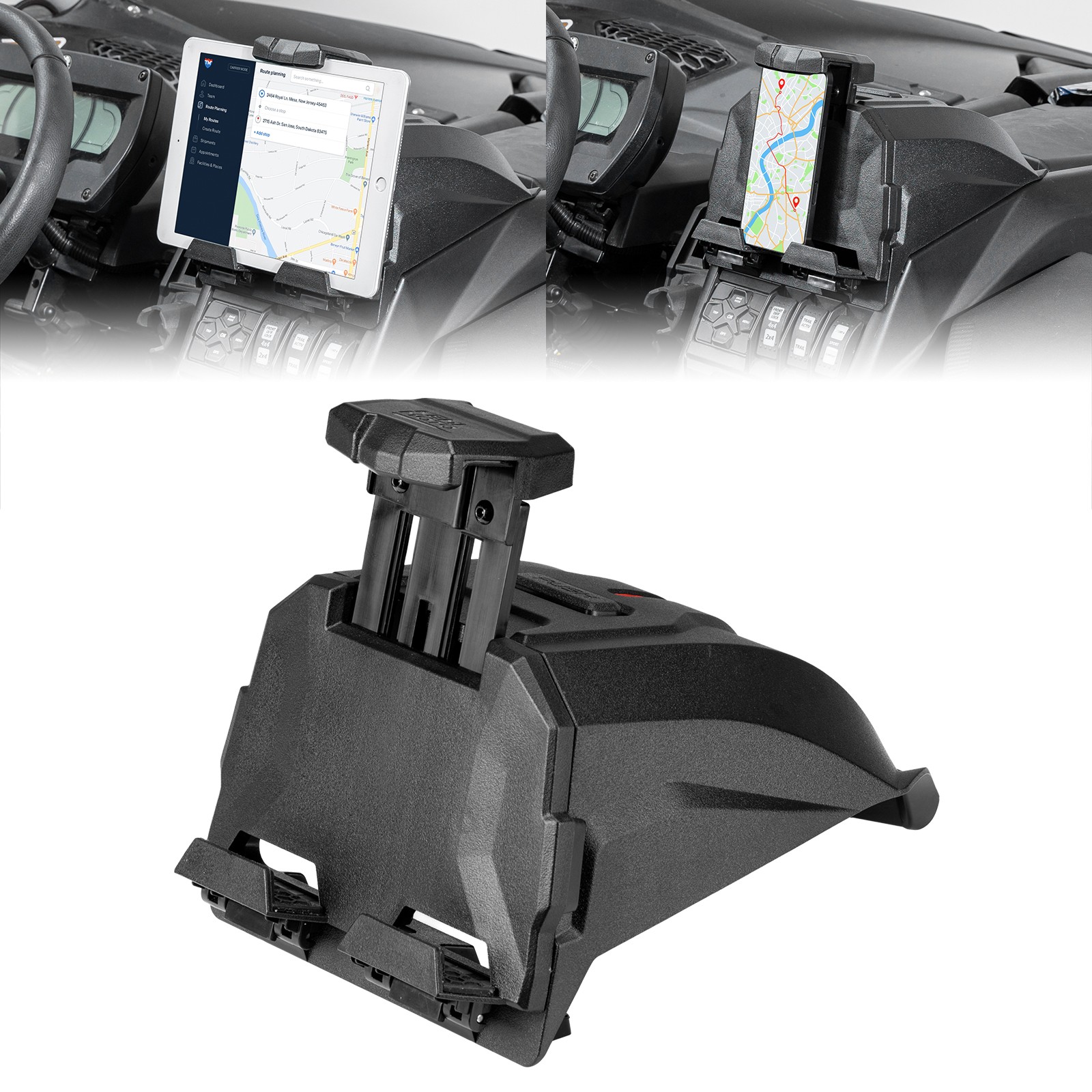 KEMIMOTO Electronic Tablet Device Holder For Can Am Maverick X3 Max 2017-2026
