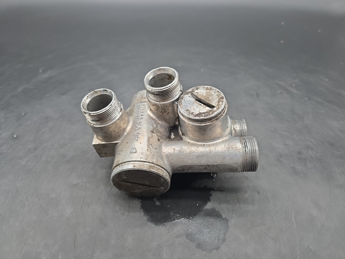 OEM Porsche 911 74-89 Oil Thermostat Housing 9111071630R Used