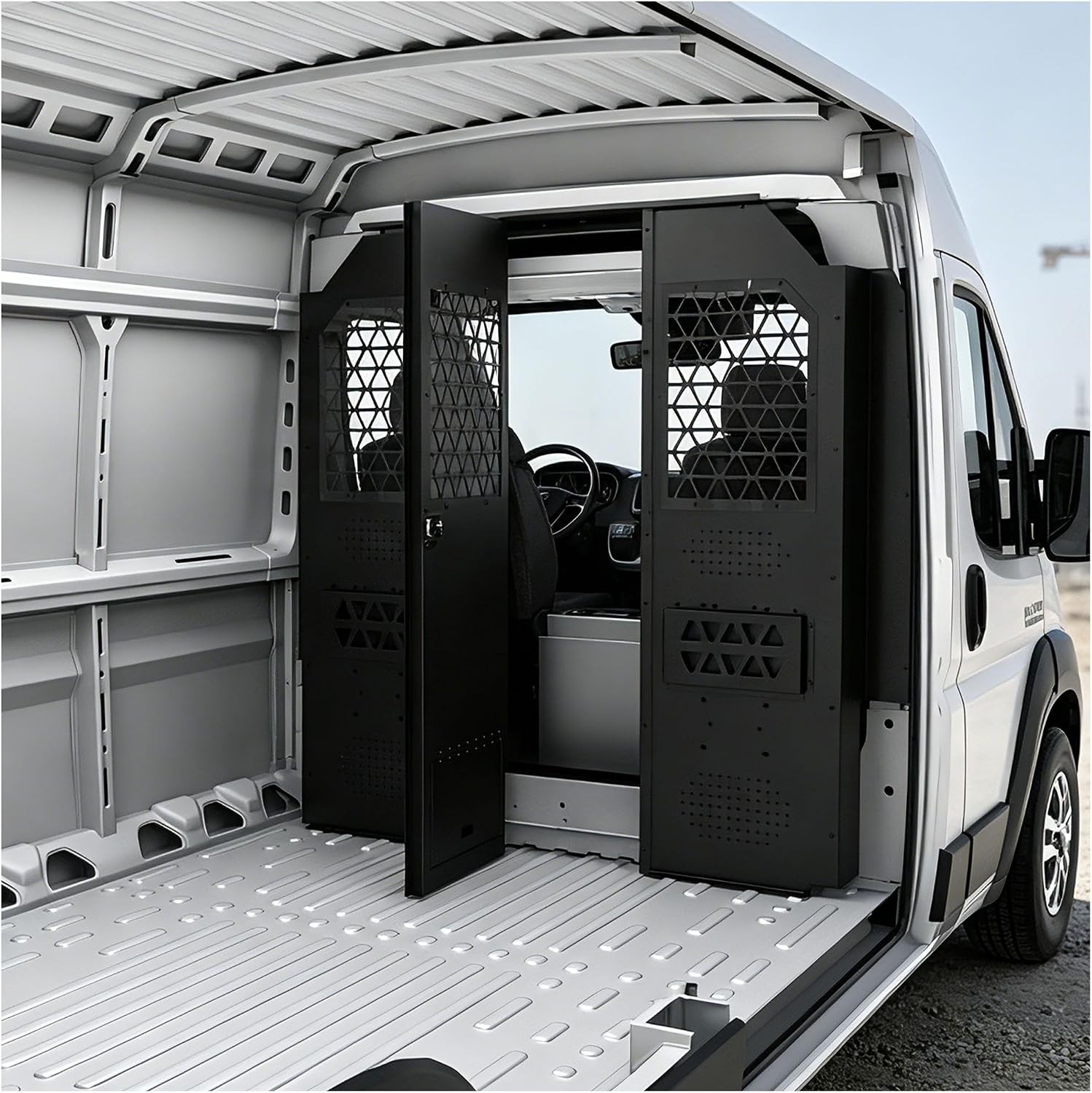 MELIPRON Van Safety Partition Bulkhead for Ram ProMaster Standard High Roof