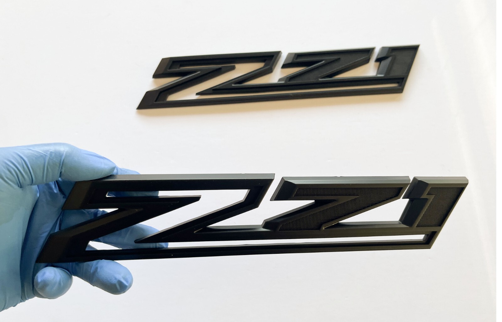 2pc 2019-2023 Chevy Silverado Z71 Emblem Fender Letter Badge Matte Black