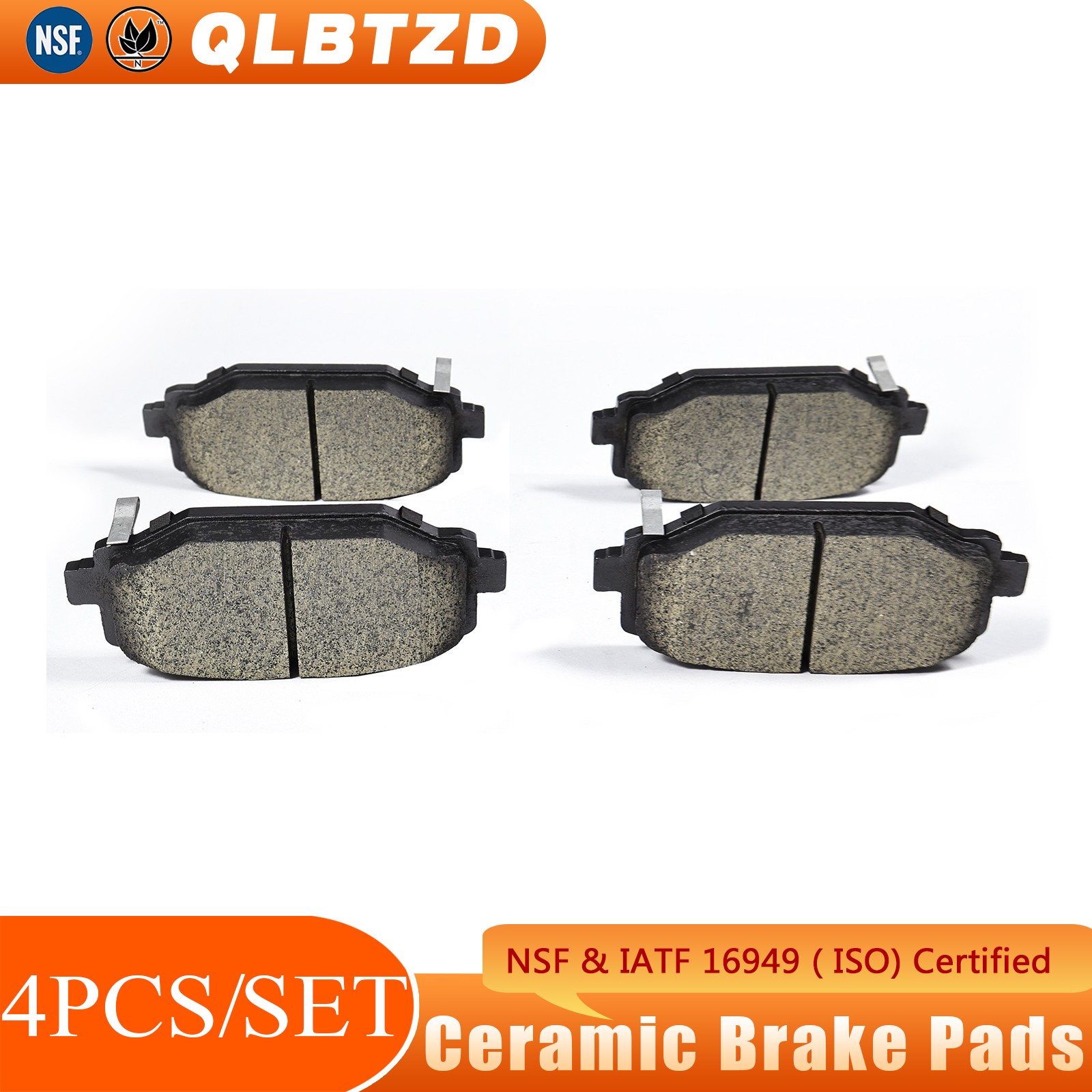 Rear Ceramic Brake Pads for Town& Country Grand Caravan Journey with Dual Piston
