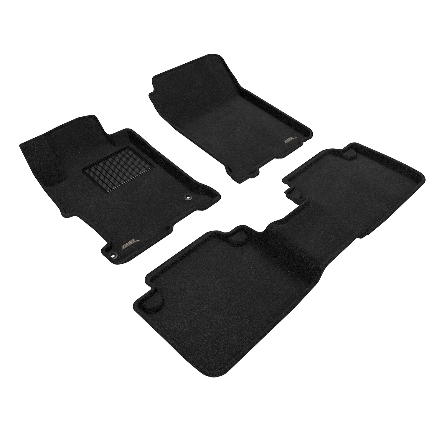 3D Maxpider 2013-2017 Fits Honda Accord Elegant Black 1st 2nd Row Floor Mat