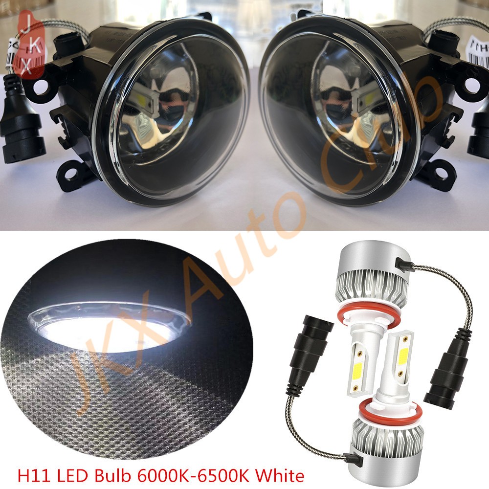 For Peugeot 207 307 407 607 3008 SW CC VAN 2000-2013 m LED Fog Lights Lamps Set