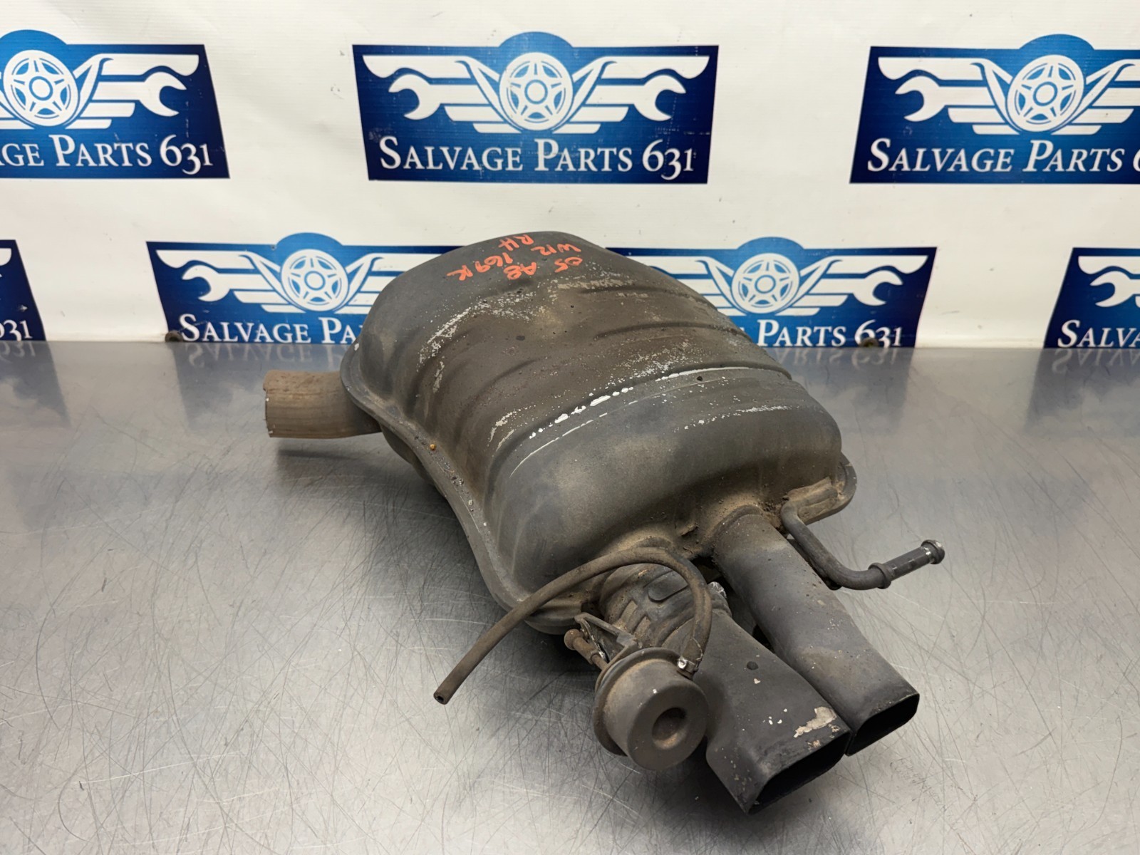 2005 Audi A8L D3 W12 Passenger Right Exhaust Muffler - NOTES