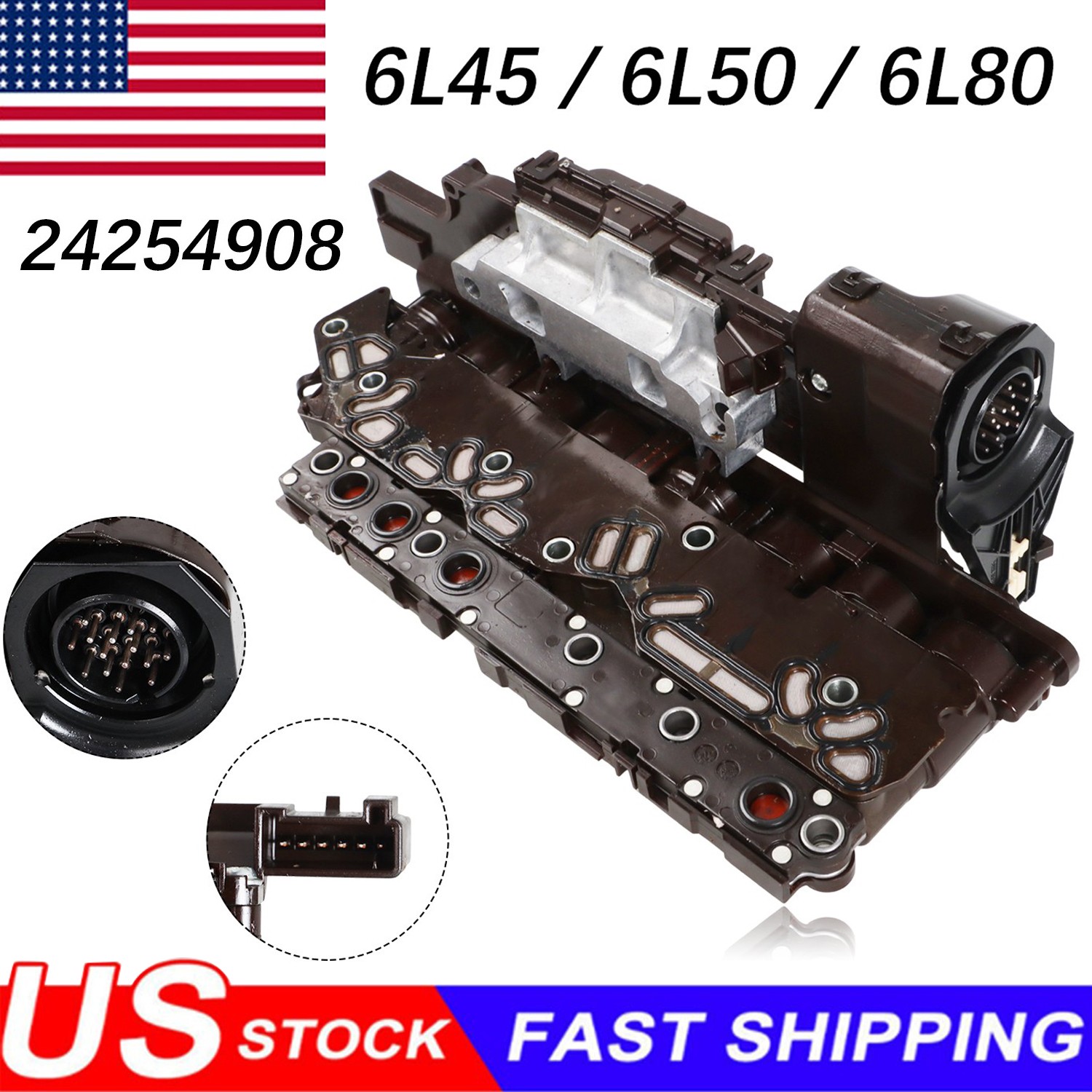 6L45 6L50 6L80 Transmission Control Module TCM For GM Chevy Cadillac 24254908 US