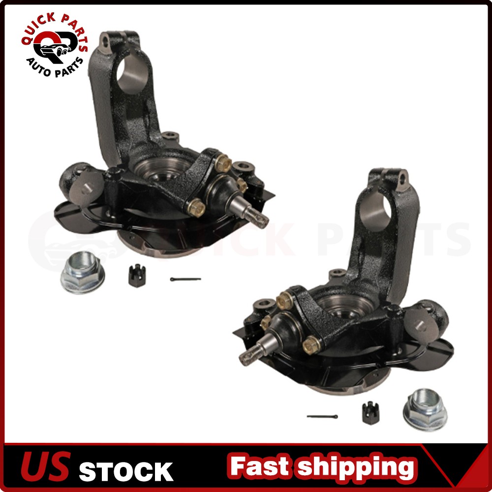 Front LH & RH Steering Knuckle & Hub Bearing for Ram ProMaster 2014 - 2024 Pair
