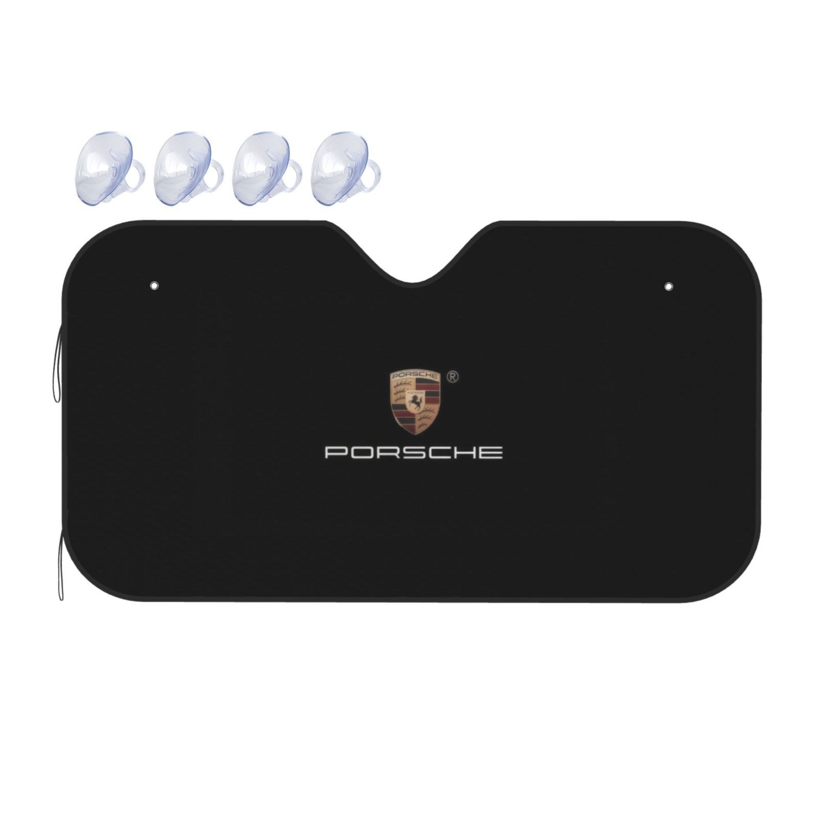 PORSCHE Car Size S Windshield Front Window Sun Shade Cover Visor UV Black PORSCHE Car Size S Windshield Front Window Sun Shade Cover Visor UV Black