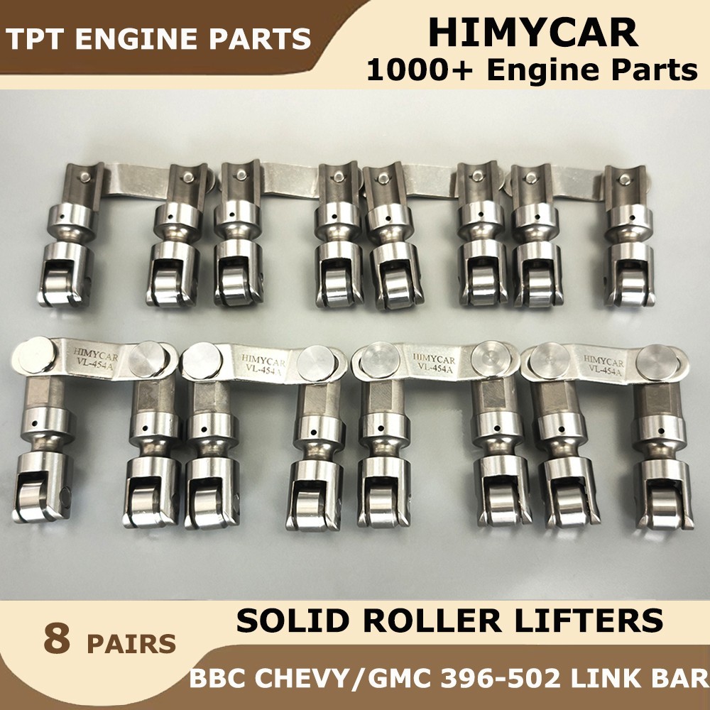RACING RETROFIT SOLID ROLLER LIFTERS FOR BBC GM CHEVY 396-502 VERTICAL LINK BAR