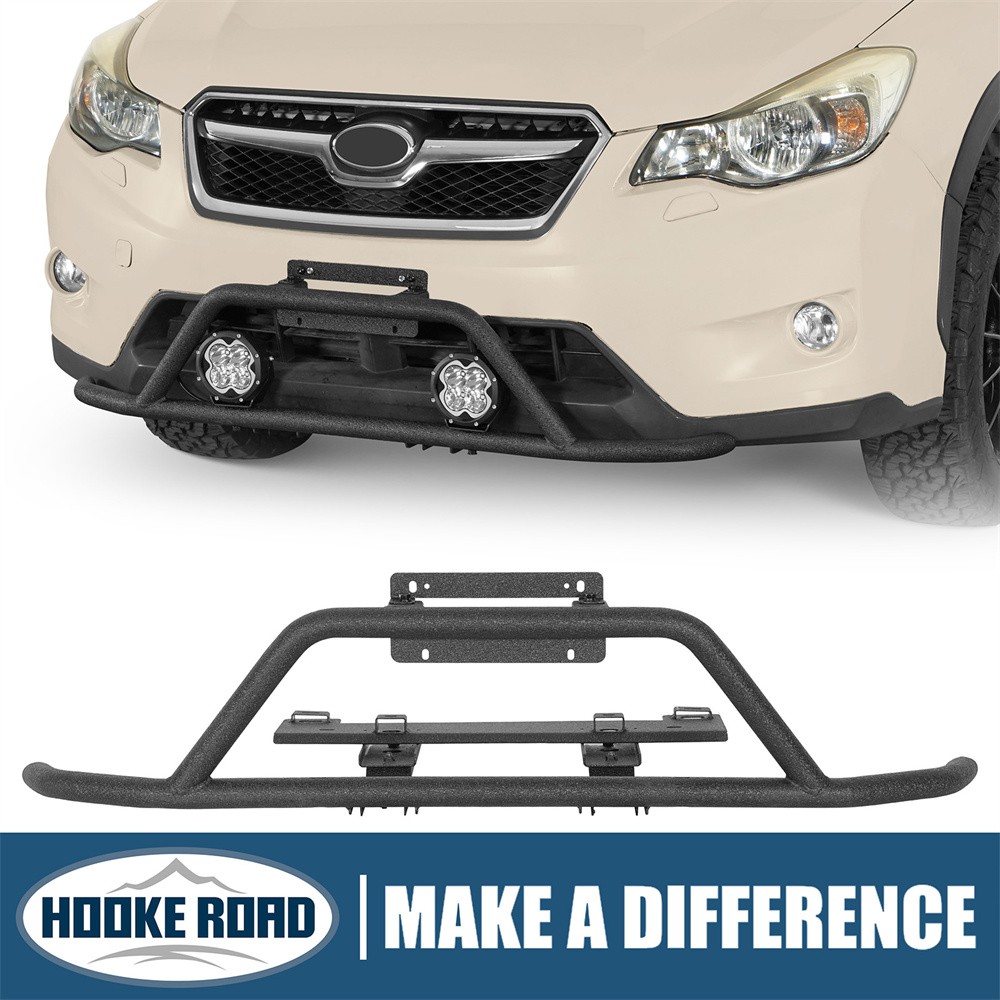 Hooke Road Rally light Bar Tubular Front Bumper for 13-17 Subaru XV Crosstrek