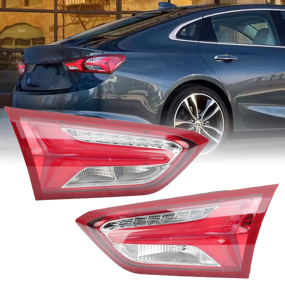 2x Rear Inner Tail Lights For 2019-2021 Chevrolet Malibu Assembly LED Left+Right