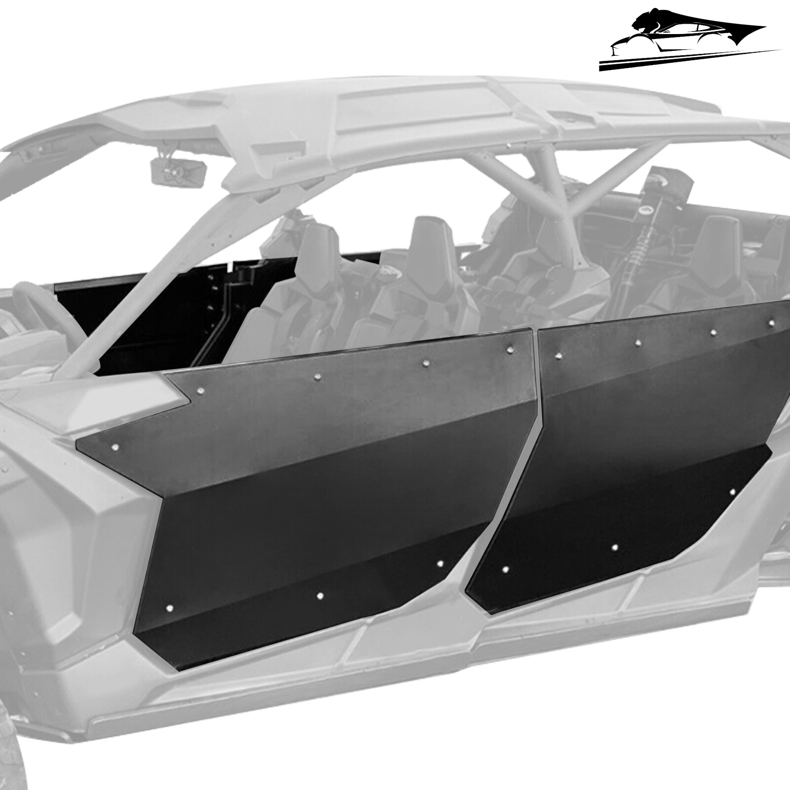Black Aluminum Door Panel For CAN AM X3 Max Full Doors 2017 2018 2019 -2024 Black Aluminum Door Panel For CAN AM X3 Max Full Doors 2017 2018 2019 -2024