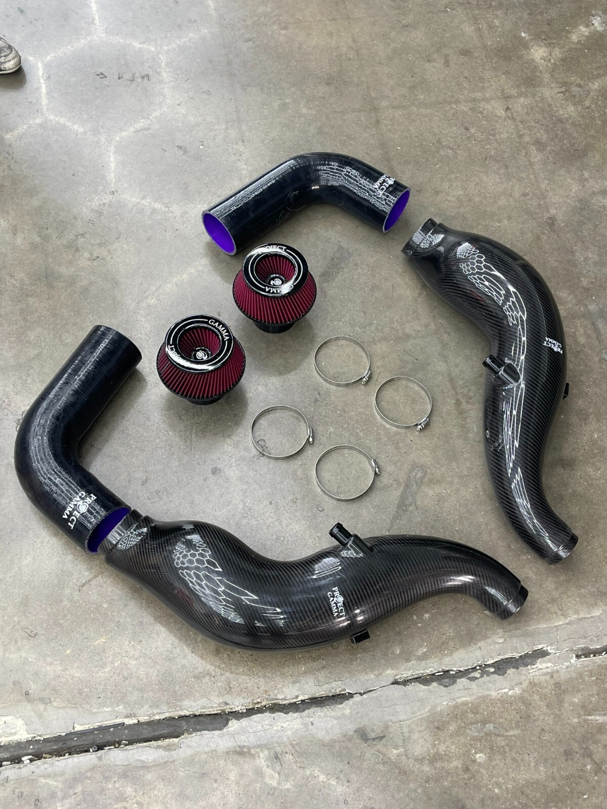 Mercedes Benz AMG GT GTS GTR Carbon Fiber Air Intake Kit Mercedes Benz AMG GT GTS GTR Carbon Fiber Air Intake Kit