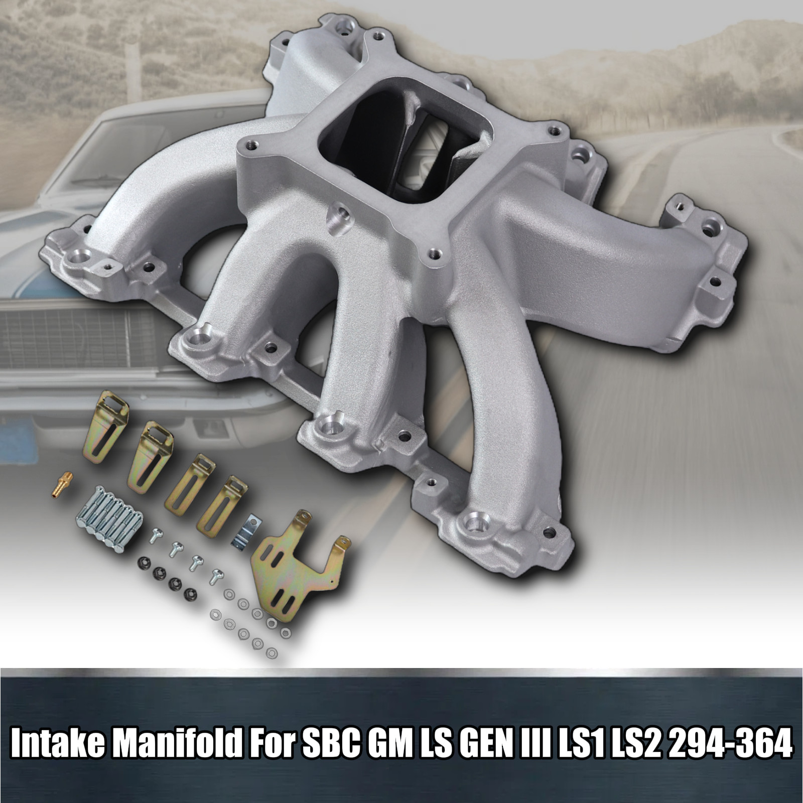 Single Plane Super Victor Cathedral Port Intake Manifold For Gen III LS LS1/LS2