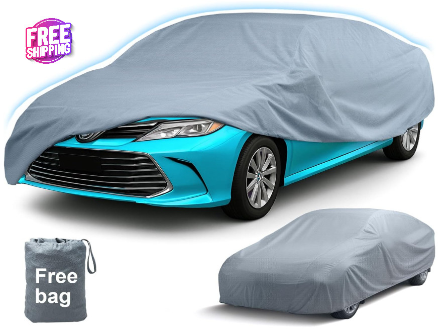 Cubierta Impermeable Para Auto Universal 206-228 Pulgadas Lona Funda De Carro Cubierta Impermeable Para Auto Universal 206-228 Pulgadas Lona Funda De Carro