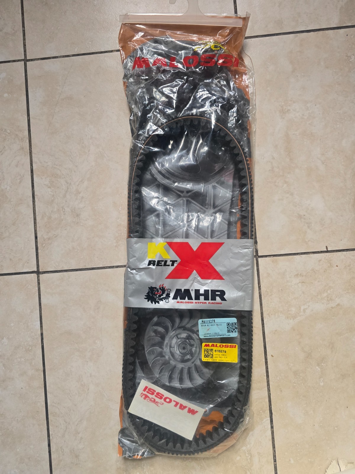 Malossi X K Belt 6115279 Piaggio Beverly 350 MHR Brand New Sealed