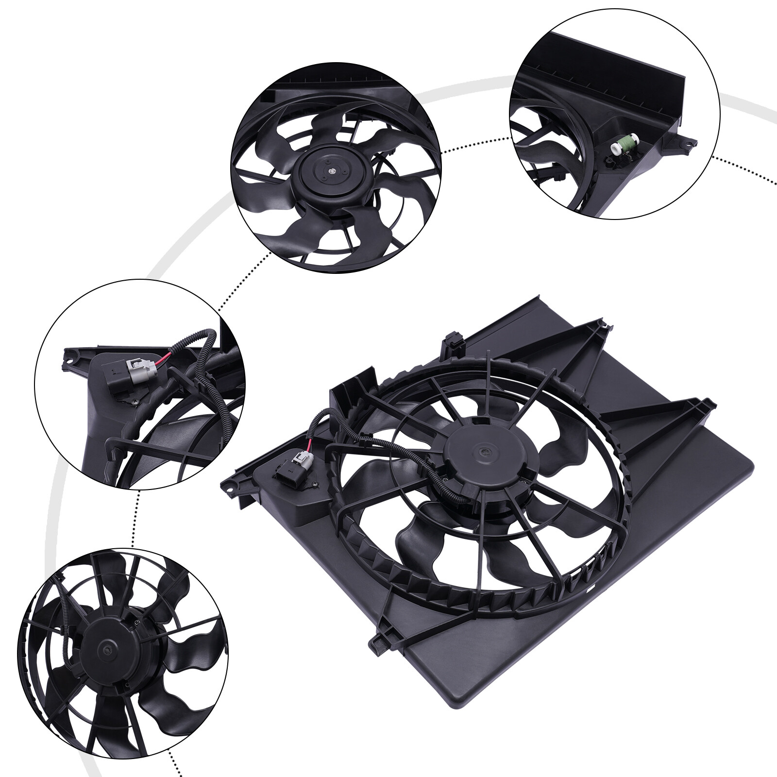 2015-2018 Kia Sedona Engine Radiator Cooling Fan Assembly - Durable & Efficient 2015-2018 Kia Sedona Engine Radiator Cooling Fan Assembly - Durable & Efficient