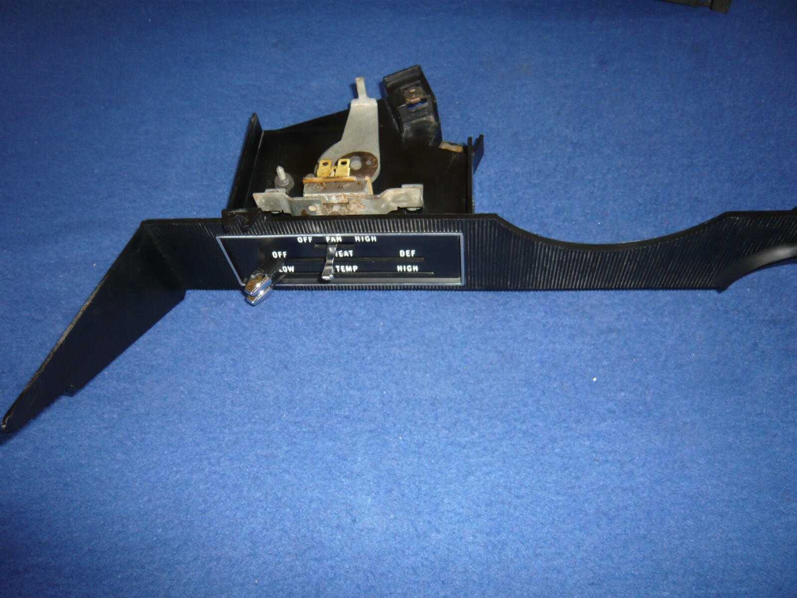 1970 Dodge Challenger ONLY - NON Rallye Heater Control Bezel Ribbed Rebuilt OEM 1970 Dodge Challenger ONLY - NON Rallye Heater Control Bezel Ribbed Rebuilt OEM