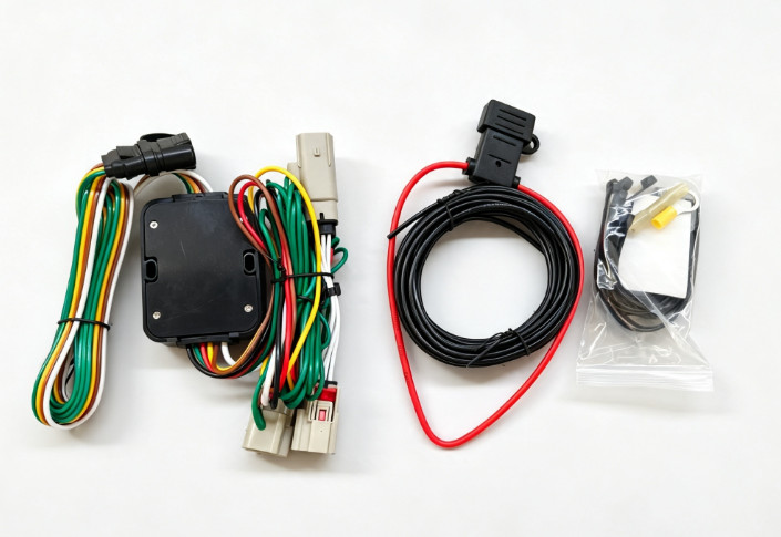 New 4-Way Flat Trailer Wiring Harness For 21-25 Ford Bronco With LED taillights