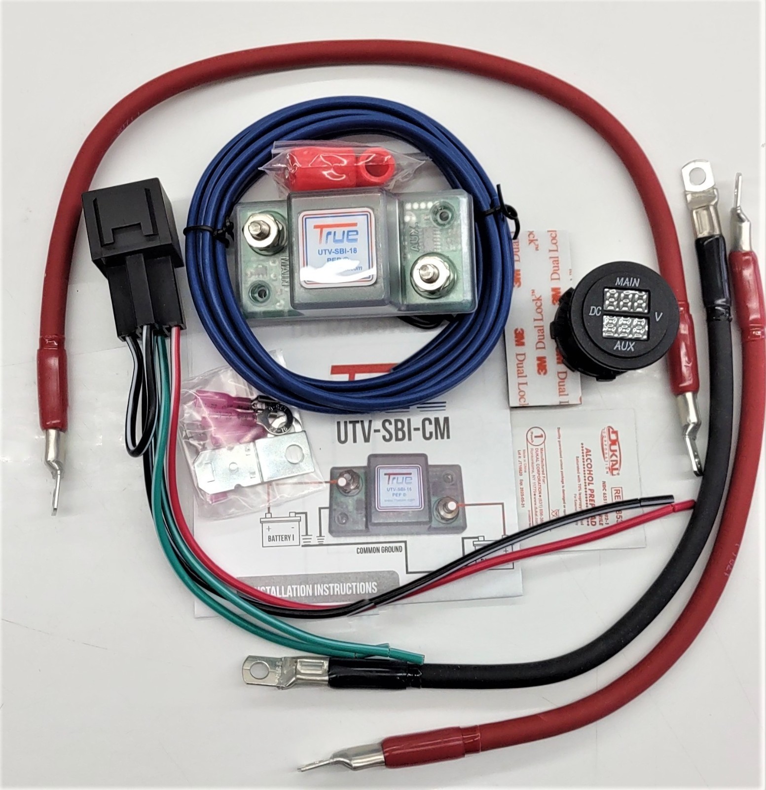 TRUE UTV-SBI-CM Dual Battery Connect and Monitor Kit For All UTV Models TRUE UTV-SBI-CM Dual Battery Connect and Monitor Kit For All UTV Models
