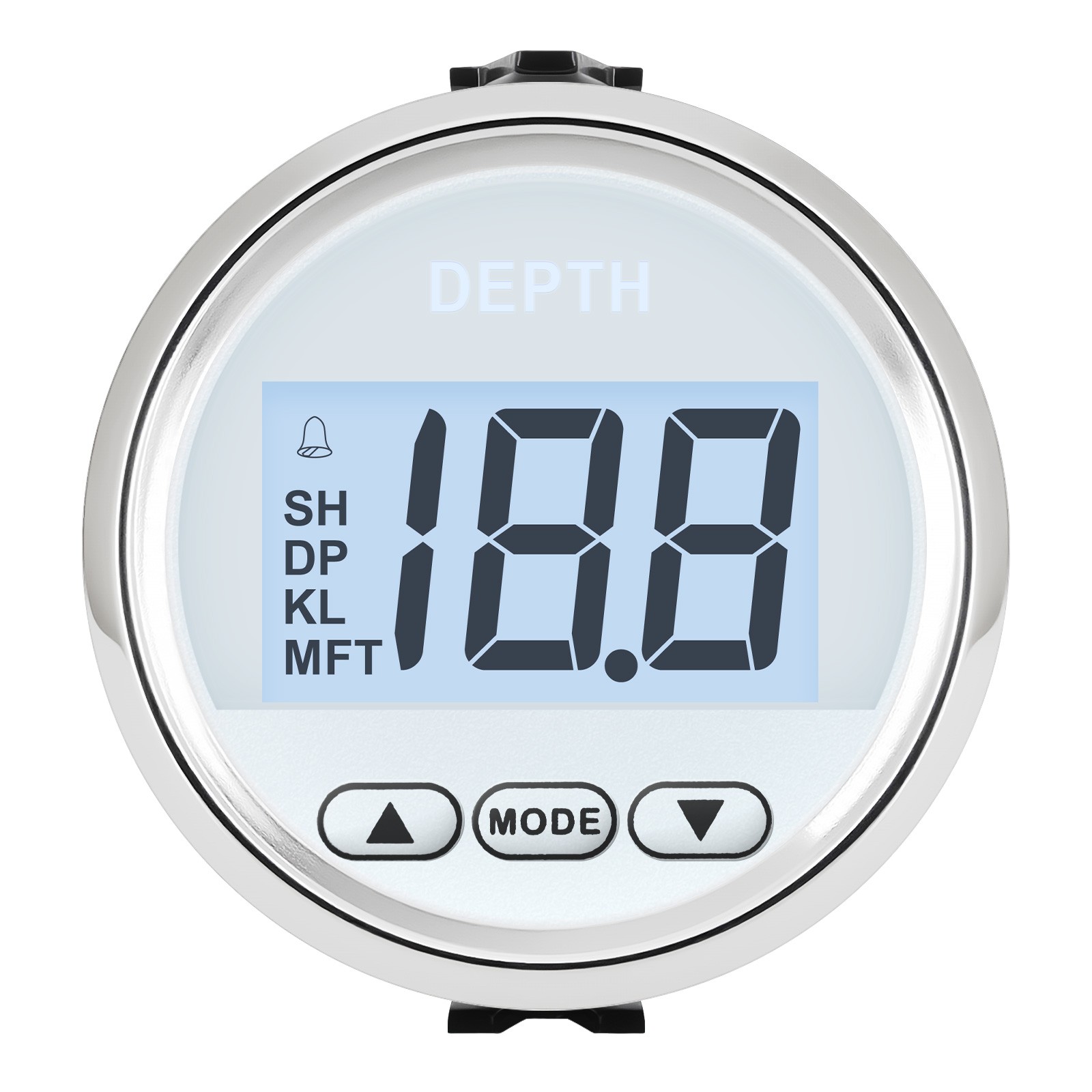2\'\' 52mm Digital Depth Gauge Depth Meter for Marine Boat Yacht 9-32V Waterproof 2\'\' 52mm Digital Depth Gauge Depth Meter for Marine Boat Yacht 9-32V Waterproof