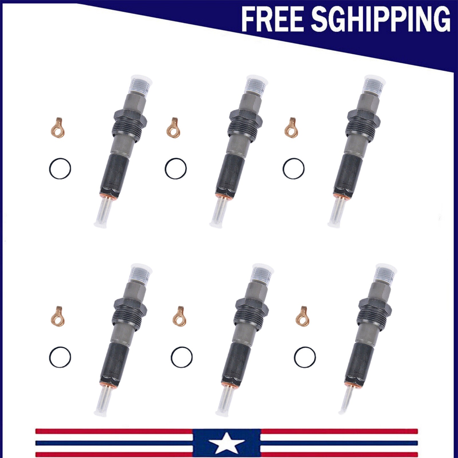 6Pcs For Bosch 210HP Performance For Dodge Ram Cummins Diesel 12v Fuel Injectors