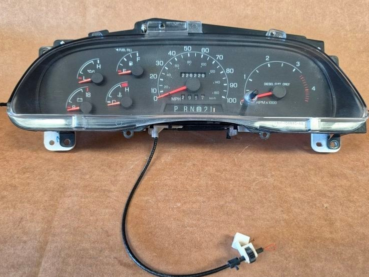 1999-2001 Ford F250 F350 F450 F550 Diesel MPH Instrument Gauge Cluster OEM