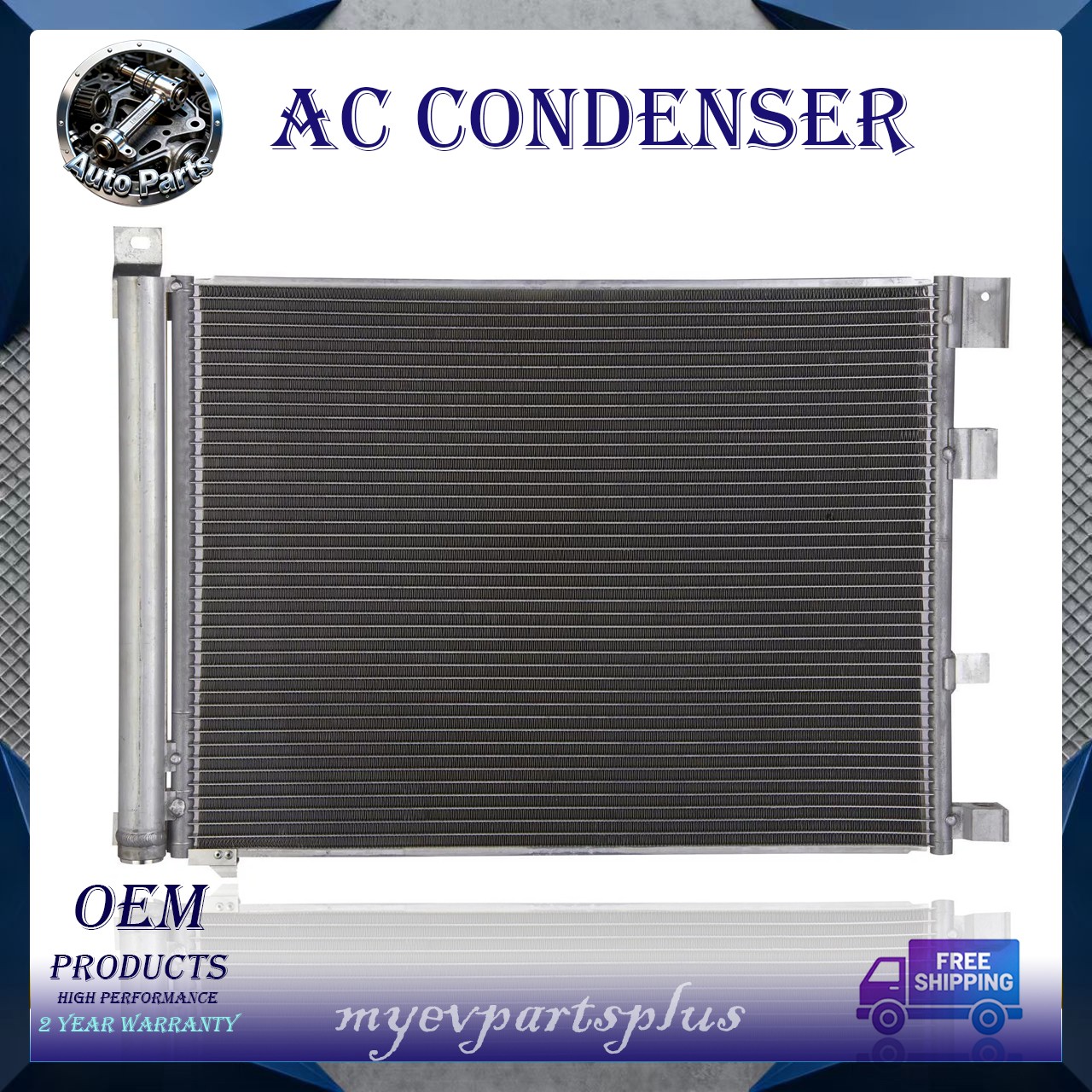 Aluminum AC Condenser 4230 For 2013 2014 2015 2016 2017-2019 Nissan Sentra 1.8L